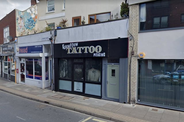 Know How Tattoo Piercing, Southsea, has a rating of 4.9 on Google with 185 reviews.