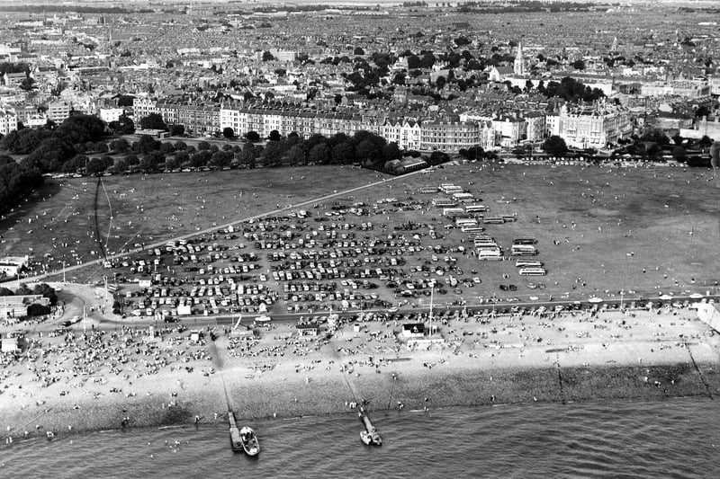 Southsea Common from the air in May 1978. The News PP1516
