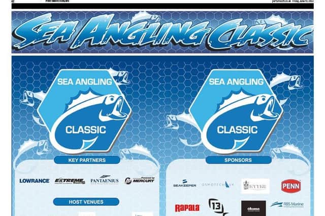 Sea Angling Classic partners, sponsors, venues and suppliers