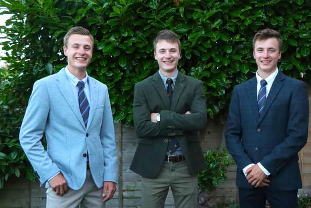 Triplets Charlie, Harry and Thomas White, 21, are graduating from the University of Portsmouth with first class degrees. Picture: University of Portsmouth