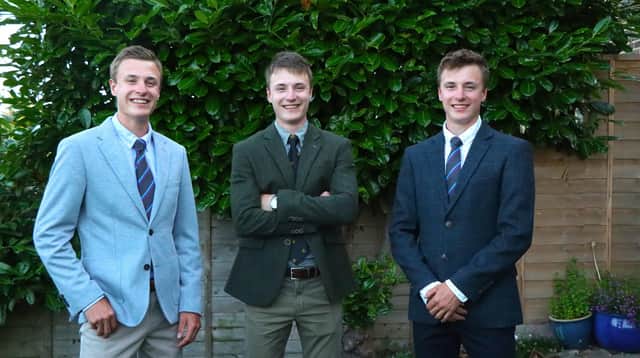 Triplets Charlie, Harry and Thomas White, 21, are graduating from the University of Portsmouth with first class degrees. Picture: University of Portsmouth