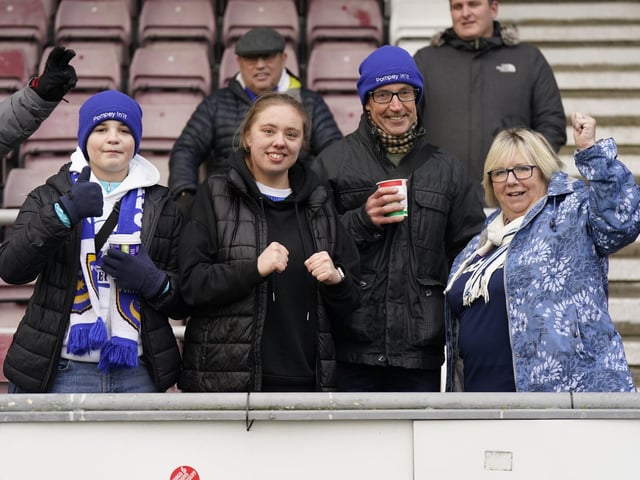 The Pompey fans were out in force once again for the Blues' rearranged League One game at Northampton