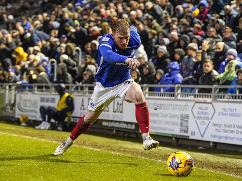 (43 games, 0 goals) A free transfer from Exeter, the attacking left-back went on to start 27 times in the title-winning season, usually deputising for the long-term injured Connor Ogilvie. For a while, midway through the season, he was one of the Blues' best attacking outlets, particularly from set-pieces, claiming assists. Did his job to get Pompey promoted, but wasn't viewed as good enough for the Championship and was sold to Peterborough in July 2024 - representing a profit.