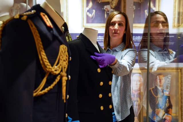The new exhibition showcasing the royal family's connection to the Royal Navy opens at National Museum Of The Royal Navy this week. Picture: Andrew Matthews/PA Wire
