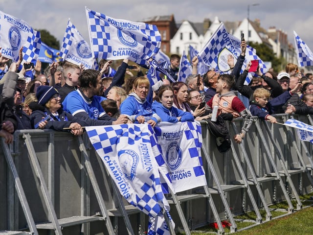 During the Portsmouth FC and Portsmouth Women Champions on the Common, celebrating Pompey’s double title triumphImages ©Jason Brown+44 7545 760582