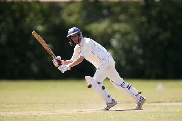 Tom Newman batting for Railway Triangle against Waterlooville 2nds. Picture: Chris Moorhouse