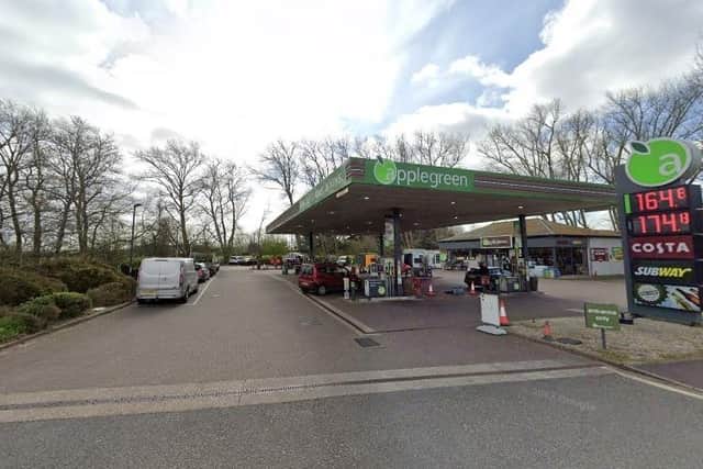 The theft took place at the Applegreen petrol station in Havant Road, Hayling Island, on October 20. Picture: Google Street View.