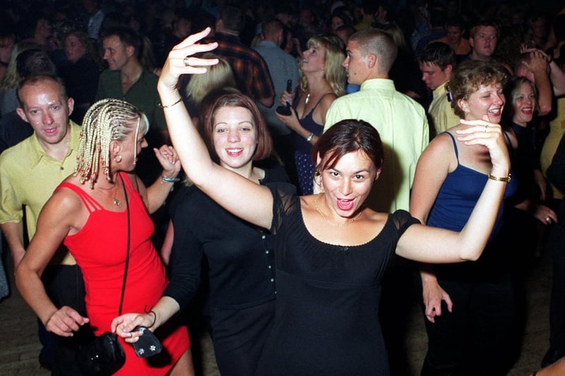 Revellers dancing the night away at Buddies 25+ nightclub at The Pyramids Centre, Southsea.