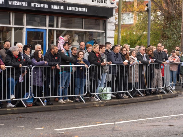 Crowds in Gosport