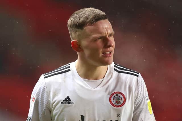 Accrington striker Colby Bishop has been linked with a move to Pompey  Picture: James Chance/Getty Images
