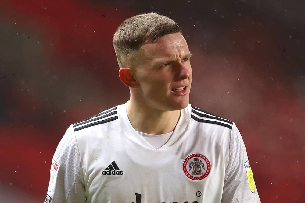Accrington striker Colby Bishop has been linked with a move to Pompey  Picture: James Chance/Getty Images