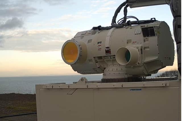 The Dragonfire system which has now completed its first set of accuracy tests on targets in the air and at sea.