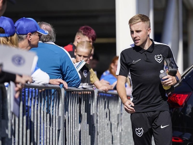 Joe Morrell takes his time going into the ground as he meets more fans