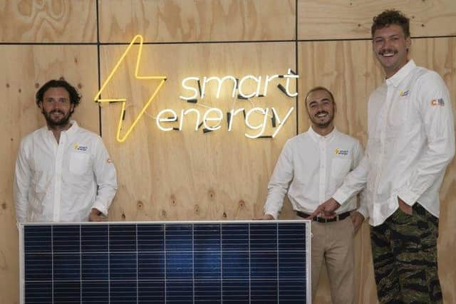 L-R: Smart Energy founders Beau Savage, Elliot Hayes and director of operations Jasper Boyschau
