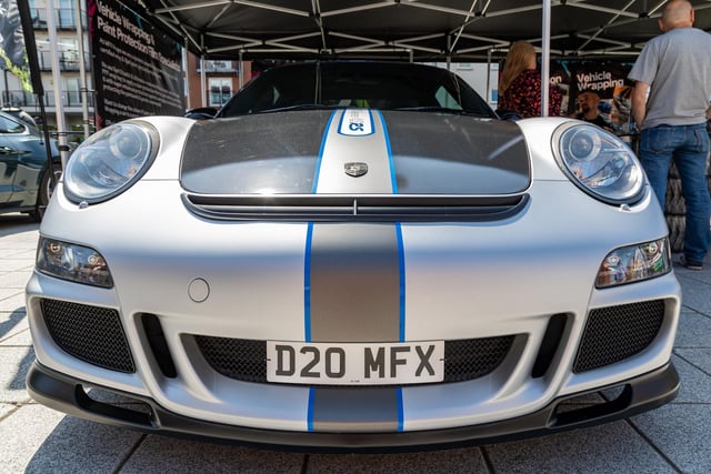 Classics on display at the Spinnaker Supercars event. 
Picture: Mike Cooter (290723)