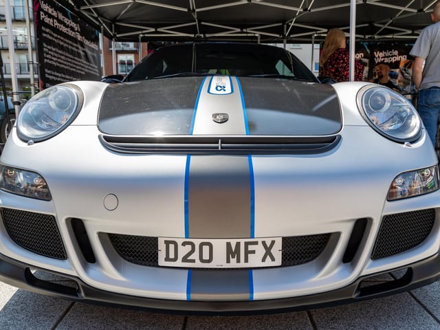 Classics on display at the Spinnaker Supercars event. 
Picture: Mike Cooter (290723)
