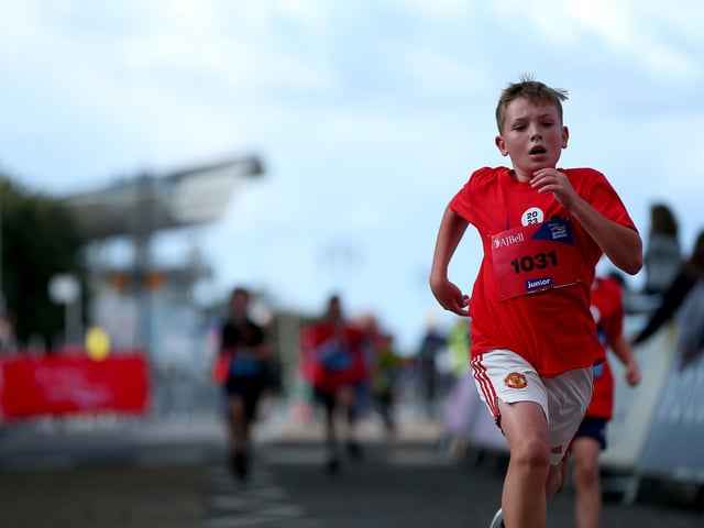Junior boys race. Great South Run events 2023, Saturday Picture: Chris Moorhouse (jpns 141023-185)