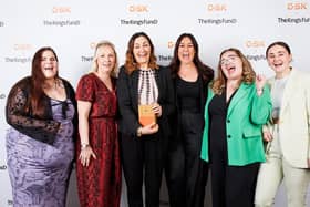 From left - Rosie-Anna Reddey, Lyn Tiller, Shonagh Dillon, Zoe Jackson, Brianne Atkins, Sharna Capel-Watson, celebrating their win during the ceremony at The King’s Fund Awards
