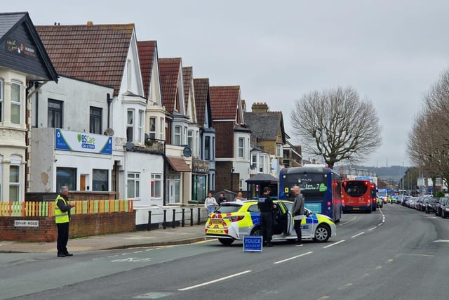The collision took place at 4.13pm this afternoon.