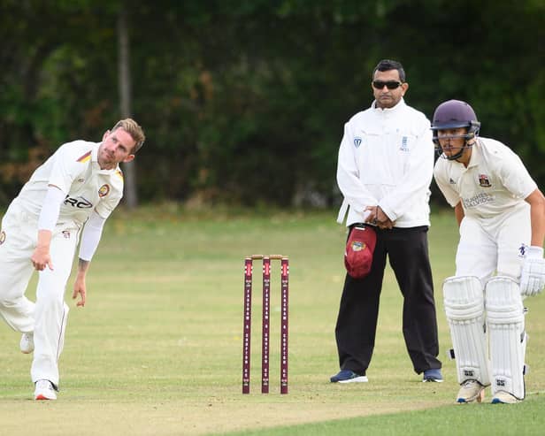 Scott Taylor ended the season with 37 SPL wickets as Gosport won promotion from Division 3 on the final day. Picture: Keith Woodland