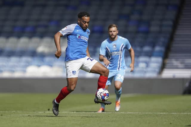 Louis Thompson has been converted into a deep-lying midfielder by Danny Cowley - and is enjoying it. Picture: Jason Brown/ProSportsImages