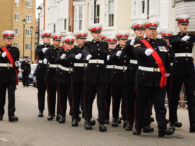 Pictured is: Royal Marine Cadets. Picture: Keith Woodland (190621-89).
