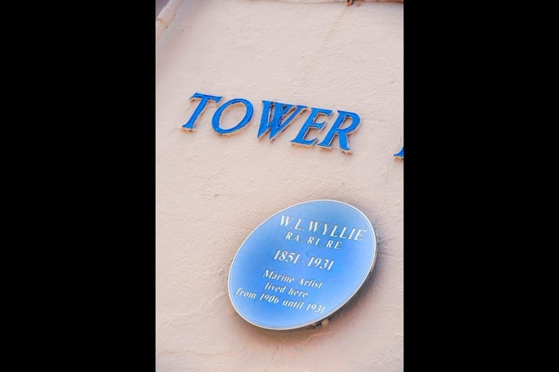 The artist W L Wyllie is remembered with a plaque outside his former home in Old Portsmouth on the side of Tower House in Tower Street. He is best remembered in the city as campaigning for the restoration of HMS Victory as a founder member of the Society for Nautical Research. His 42-foot panorama of the Battle of Trafalgar still hangs in the Royal Naval Museum within the Historic Dockyard at Portsmouth
Picture: Ian Hargreaves (141665-11)