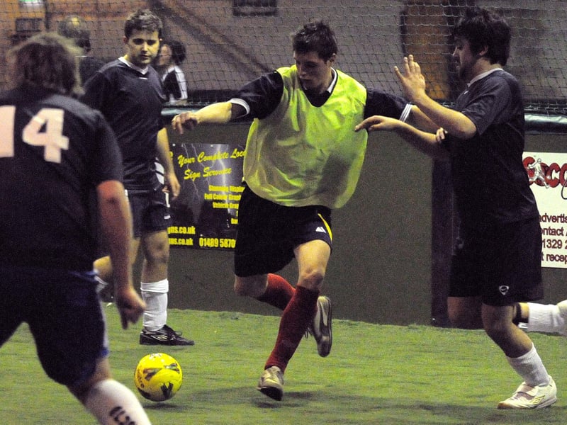 Action between Lunchbox Monkeys and Purbrook ETS. in 2008.