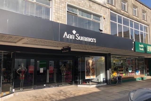 Ann Summers is a major retailer of womens' lingerie with a shop on Commercial Road.