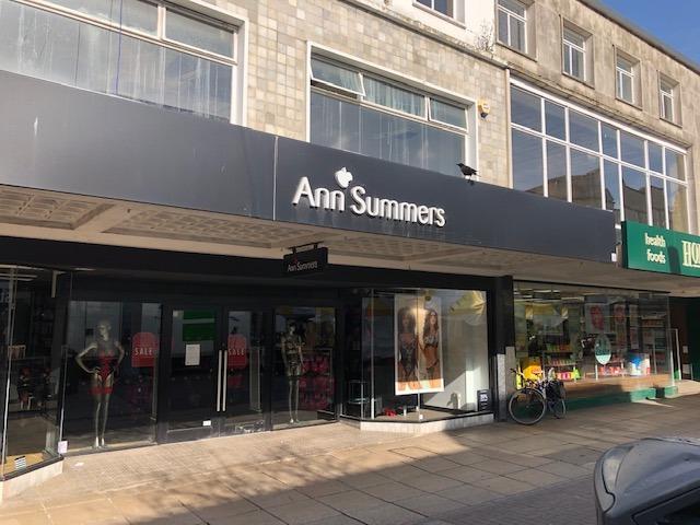 Ann Summers is a major retailer of womens' lingerie with a shop on Commercial Road.