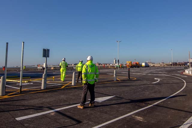 Sea defences being built near Clarence Pier, Southsea.

Picture: Habibur Rahman