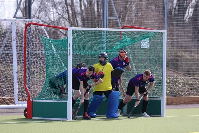 Portsmouth defend during their win against Trojans. Picture: Alan Duffy.