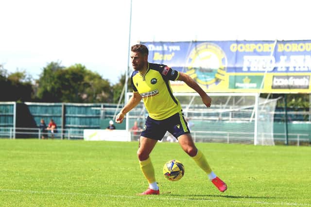 Gosport Borough left-back Rory Williams won't be rushed back from a groin injury. Picture: Tom Phillips