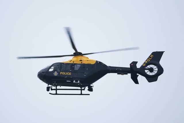A National Police Air Service helicopter was deployed over Portsmouth 