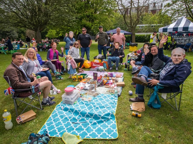 People enjoying themselves at Victoria Park, Portsmouth