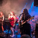 Shades of Scarlet raised over £900 for the BHF at the Wedgewood Rooms.