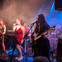 Shades of Scarlet raised over £900 for the BHF at the Wedgewood Rooms.