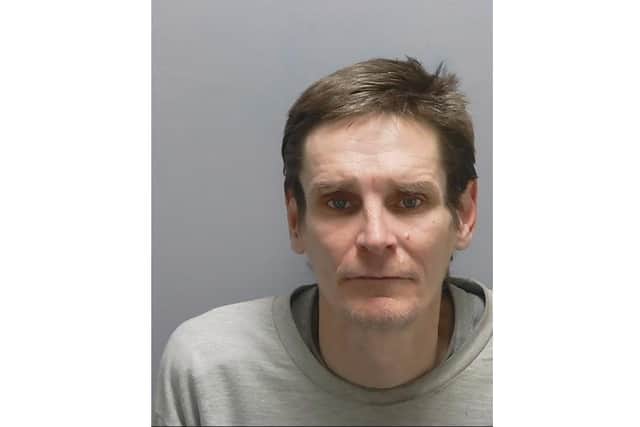 Christopher Bryan, 45, was sentenced to 10 years in jail after pleading guilty to a range of offences including burglary, robbery and fraud Picture: Hampshire Constabulary