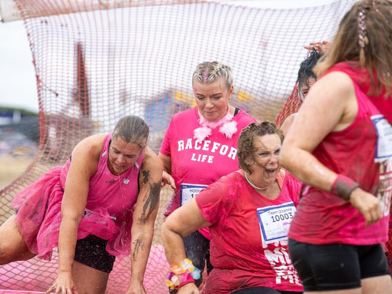 Race for Life Pretty Muddy took place on Saturday morning on Southsea Common as children and adults took on the obstacle course race.
Photos by Alex Shute