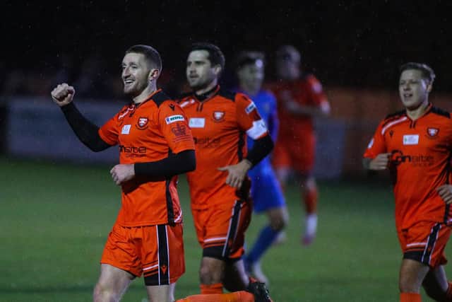 Lee Wort struck the winner for AFC Portchester against Blackfield & Langley Picture: Stuart Martin (220421-7042)