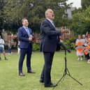 Ed Davey with Lib Dem Supporters