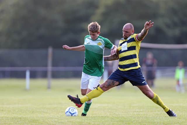 Paulsgrove skipper Aaron Fennemore, right. Picture: Chris Moorhouse