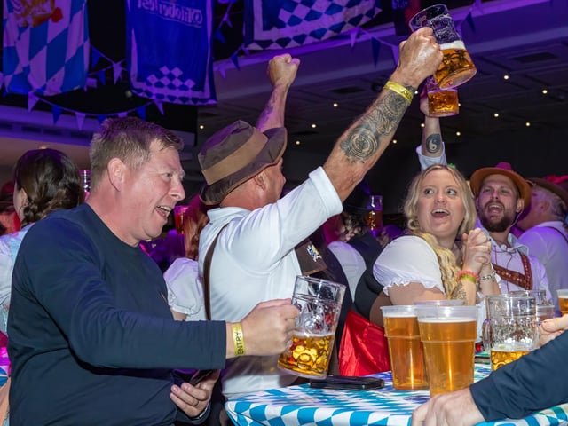 Portsmouth Guildhall played host to this years Oktoberfest event, with hundreds of guests over two sessions and German themed live music.Pictured - Oktoberfest guests enjoying the atmosphere and live musicPhotos by Alex Shute
