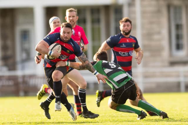 USP (red/blue) v Tottonians 2nds. Picture: Keith Woodland
