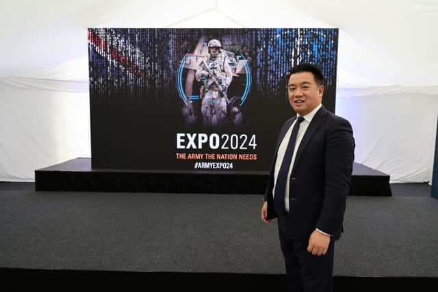 Havant MP Alan Mak at Army Expo 2024