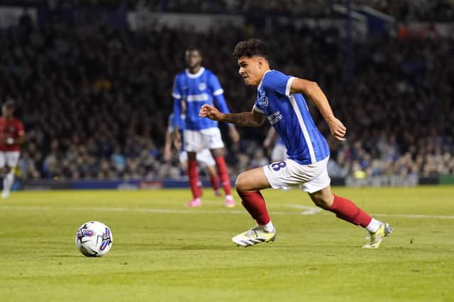 Alex Robertson will remain with Pompey for the rest of the season. Picture: Jason Brown