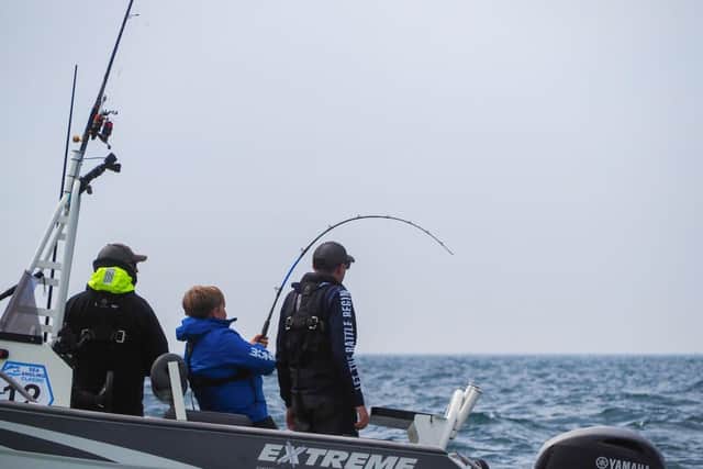 Action from the first day of the Sea Angling Classic in The Solent