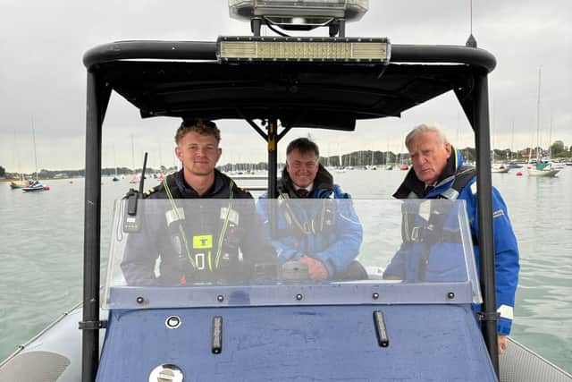 The High Sheriff & CHC Chairman tour Chichester Harbour