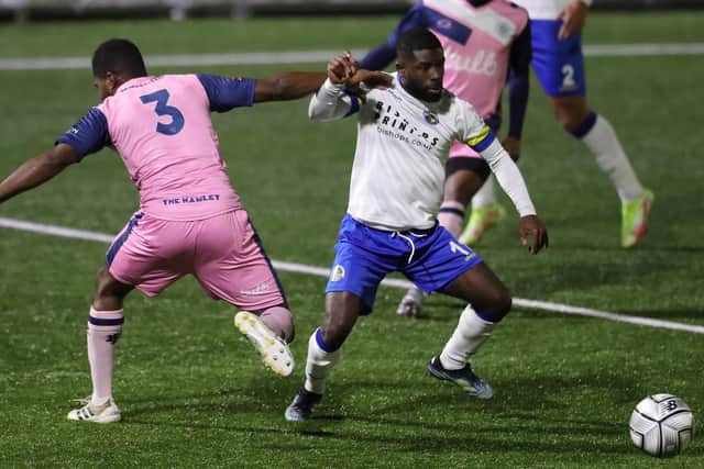 Former Hawks man Abdulai Baggie has joined Gosport Borough Picture: Dave Haines
