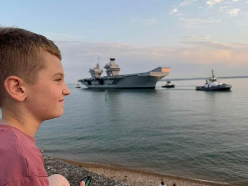 HMS Queen Elizabeth returned to Portsmouth on July 30 after spending several months in Rosyth for repairs.